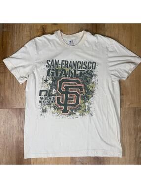San Francisco Giants MLB Cream Graphic T-Shirt – Size XL
